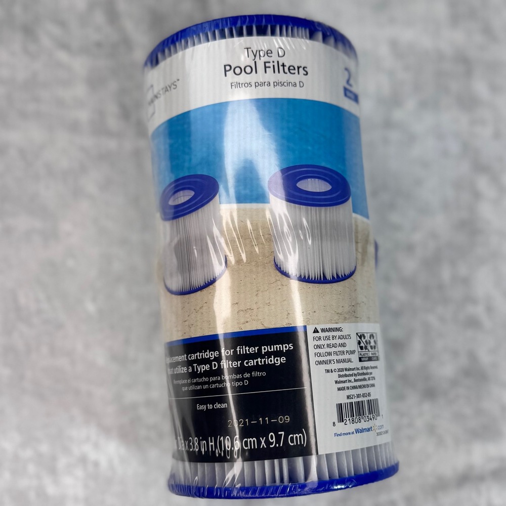 Type D Pool Filters‎ 2 Pack Replacement Cartridge Easy Clean